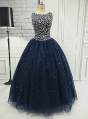 Ball Gown Formal Dresses With Jewel-embellished Bodice Long Elegant Prom Dresses