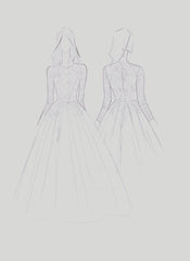 Wedding Dress Trend, 2024 Newest A Line Long Sleeves Tulle With Appliques Wedding Dresses