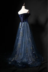 Party Dresses Designer, Elegant Off the Shoulder Velvet Floor Length Long Evening Dresses Prom Dresses