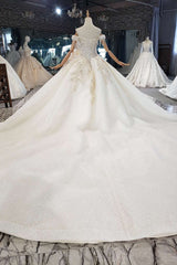 Wedsing Dress Off The Shoulder, New Arrival Long Off The Shoulder Ball Gown Lace Wedding Dresses