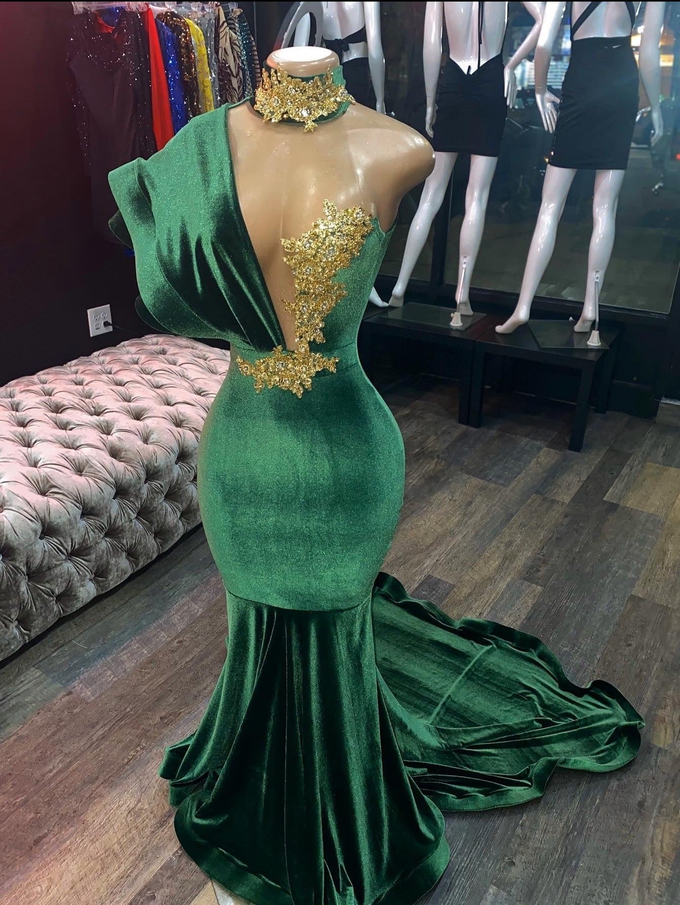 Beach Wedding Dress, Green evening Prom Dresses,Long Prom Dress