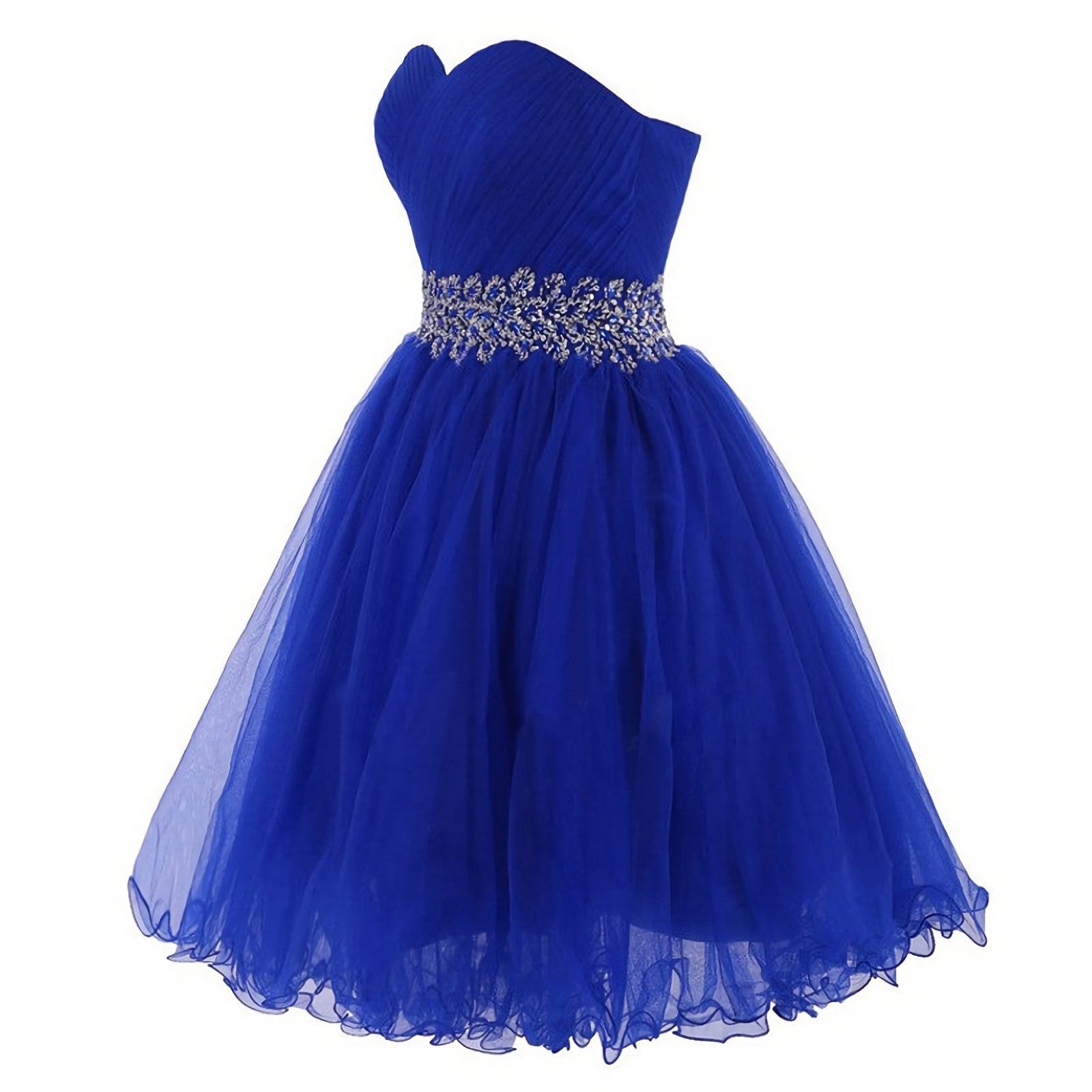 Bridesmaid Dresses Near Me, Cheap Homecoing Short Homecoing Sweetheart Royal Blue Homecoing Beading Homecoing Royal Blue Prom Dresses