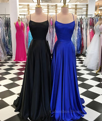 Party Dresses Size 52, Simple satin long prom dress, long evening dress